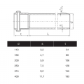 ТРЪБА PVC Ф400, 11.7mm - муфирана SN8/SDR34