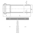 S LINE HTEM ФАСОННО ПАРЧЕ Ф75/3000мм