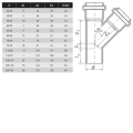 HTPP РАЗКЛОНИТЕЛ 125/125 - 45°