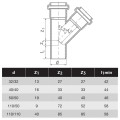 HTPP РАЗКЛОНИТЕЛ 110/110 - 67.5°