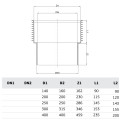 РР ПРЕХОД ОТ РР КЪМ PVC  Ф300/315