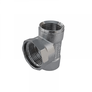 Месингов краен елемент 3/4“x1/2“x1/2“ женски (хромиран)