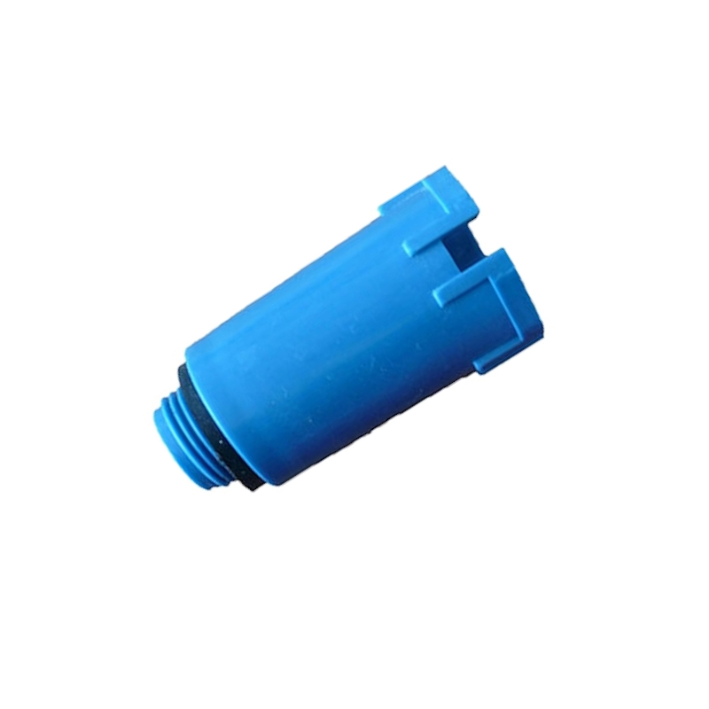 PPR ТАПА  ДЪЛГА С ПЛАСТМАСОВА РЕЗБА 3/4“ СИНЯ