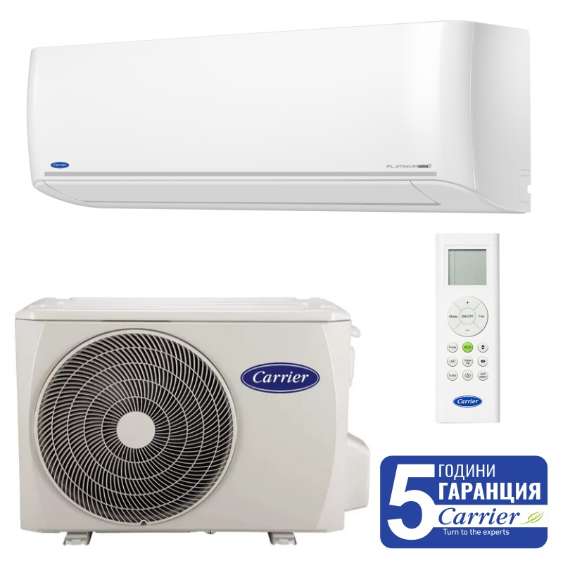 Инверторен климатик Carrier Platinum plus 2, 12000 BTU, Клас А+++