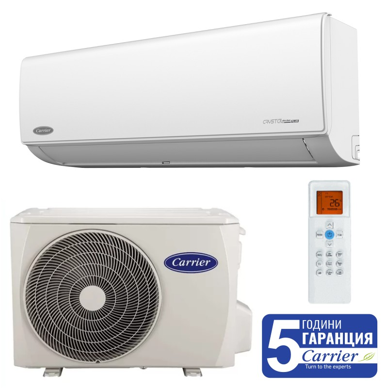 Инверторен климатик Carrier Crystal Ultra Clean Plus, 9000 BTU, Клас А+++