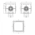 PP Шахта A15-C250 400x400 (сива)