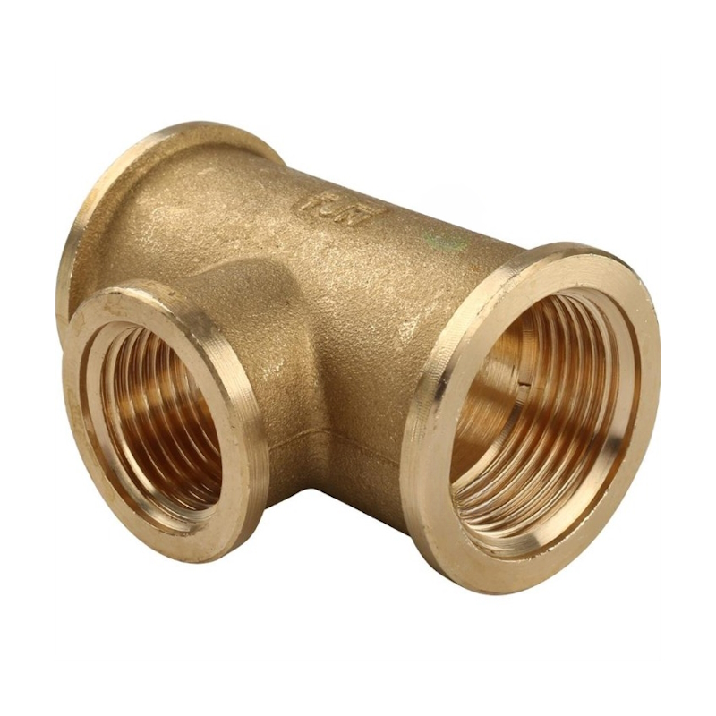 Тройник редуктивен 3/4“ x 1/2“ x 3/4“ месинг TIEMME