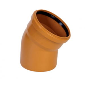 ДЪГА PVC Ф400 - 15&deg;